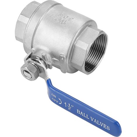 Robinet à boisseau sphérique 2 pièces inox 304 passage intégral fileté femelle 1"1/2 DN40 1000 WOG (1/5)