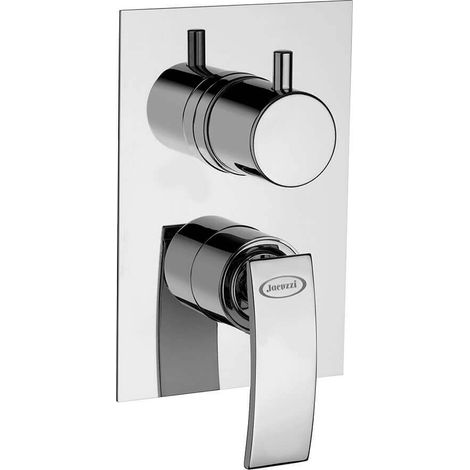 Miscelatore doccia incasso con deviatore monoleva Jacuzzi  rubinetteria Ray ottone cromato 0IO00400JA01