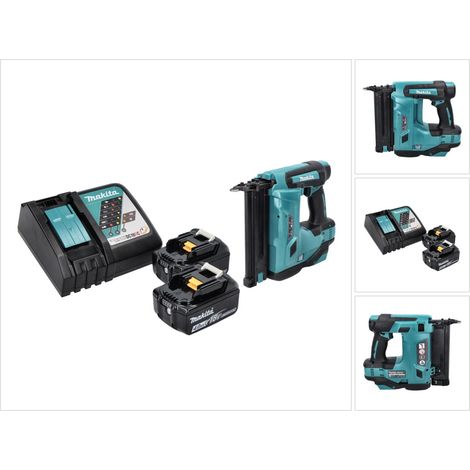 Makita DBN 500 RM Akku Stauchkopfnagler 18 V 15-50 mm + 2x Akku 4,0 Ah + Ladegerät