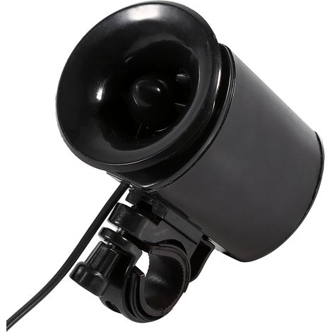 Klaxon électronique noir à 6 sons puissants, sonnette, alarme, accessoire pour guidon de vélo