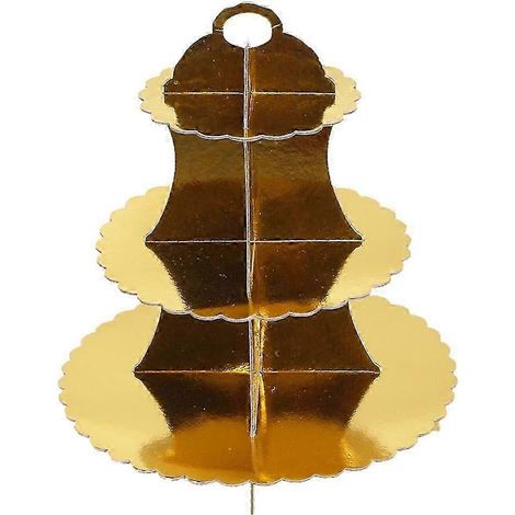 Présentoir à cupcakes, gâteaux, desserts et friandises-Golden (1/5)