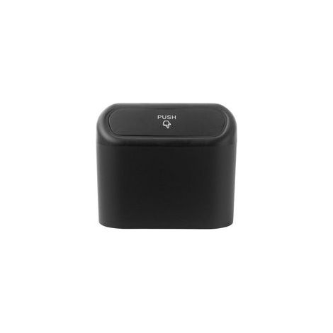 Poubelle de Voiture Étanche avec Couvercle, Boîte de Rangement Suspendue Portable pour Intérieur de Voiture et Bureau, Noir (1/4)