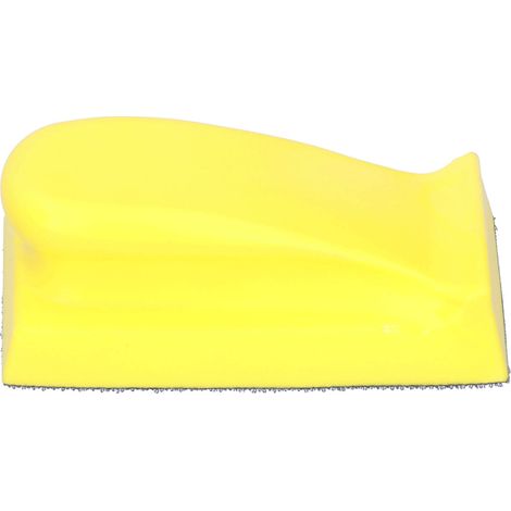 Bloc de ponçage manuel rectangulaire 135x70mm avec papier abrasif auto-adhésif pour bois