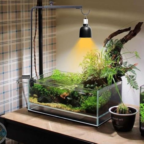 Support de lampe pour reptiles - Réglable - Pour tous les reptiles, tortues, lézards (lumières non incluses) (1/3)