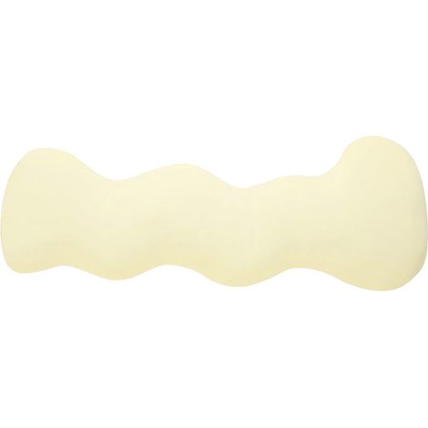 1 Oreiller corporel long, mousse à mémoire de forme déchiquetée, rafraîchissant, jaune, pour lit adulte (1/5)