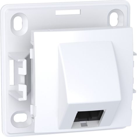 Alréa - prise RJ45 - simple - cat.6 UTP non blindée - mécanisme - blanc polaire (ALB61342P)