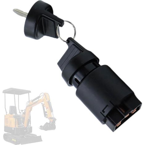 Interrupteur d'allumage pour mini-pelle AGT – Pièces détachées robustes pour mini-pelle, interrupteur de démarrage pour générateur Cape 6500 6700 427 186F (1/5)
