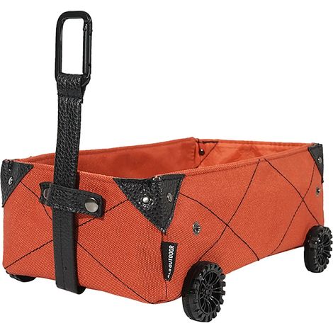 Boîte de rangement pliable en forme de mini camping-car.