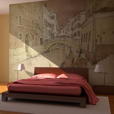 Papier Peint "Gondolas in Venice" 154 x 200 cm (1/2)