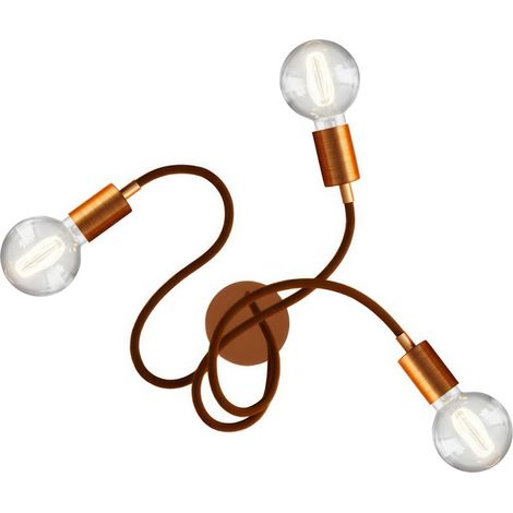 Creative Cables - Applique murale ou plafonnier articulé Flex 60 avec lumière diffuse et ampoule LED G95 (1/4)