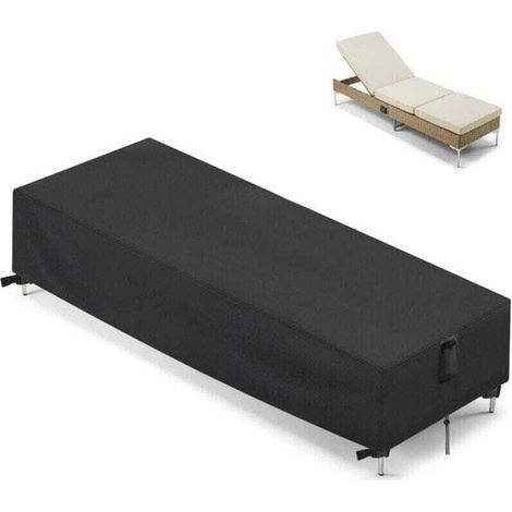 Housse pour Transat Jardin Housse de Chaise Longue de Jardin Housse de Protection Transat , XU,Bain de Soleil Extérieur Anti UV Housse de protection pour Chaise Longue( 210 x 75 x 30 cm) - KZQ (1/4)