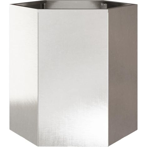 Maison Exclusive - Pflanzkübel Sechseckig 46x40x45 Edelstahl