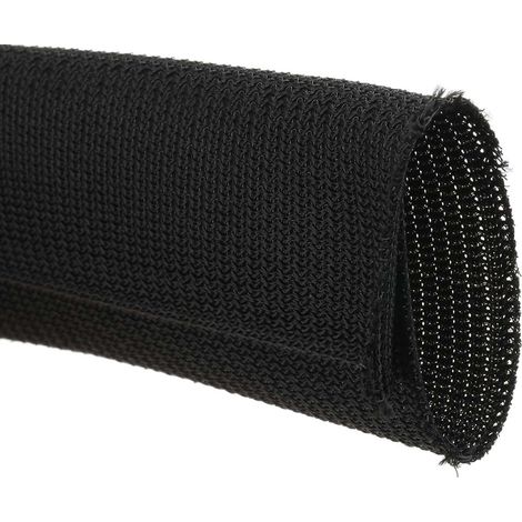Gaine Tressée 32mm RS PRO, Noir en PET, 3m ( Prix pour sachet de 3 Mètres ) (1/3)