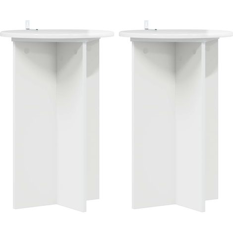Maison Exclusive - Supporto per piante 2 pcs Bianco Lucido Ø40 x 60 cm