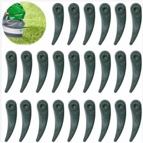 Lot de 24 lames de rechange pour tondeuse Bosch Durablade Art 23-18 LI Art 26-18 LI, vert ZY