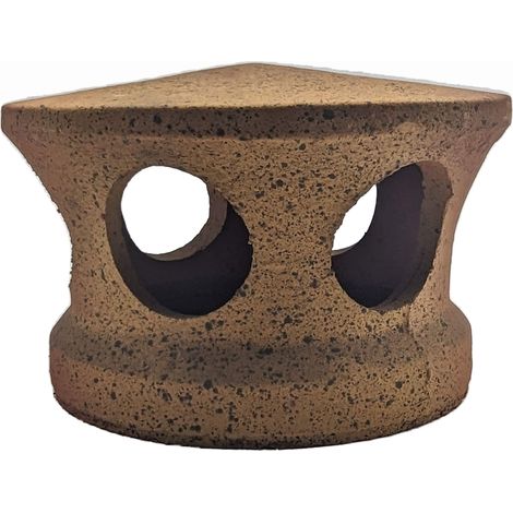 Lanterne rouge-jaune-noir Chapeau Ventilation tuile douille Passage d 125 mm (1/4)