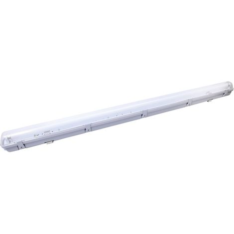 Réglette étanche Pc+Abs Ip65 18W 120 cm avec tube led plastique Pf 0,9 (1/2)