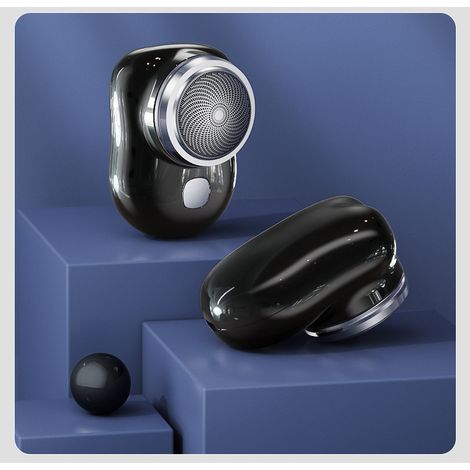 rasoir electriques hommes-Rasoir électrique portable mini – Compact rechargeable USB – Pour hommes – Convient pour voyages voiture maison (Un paquet) (1/4)