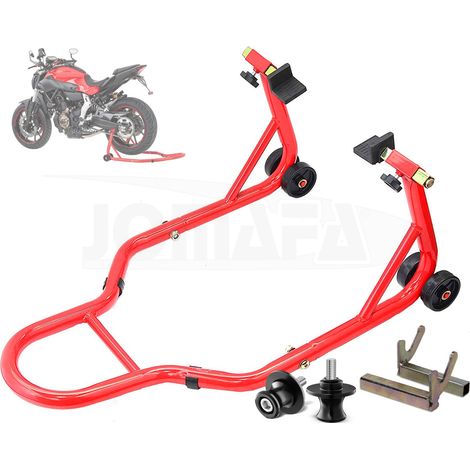 Caballete / Soporte Trasero Para Motos Desmontable MAS Adaptador de DIABOLO, 360 Kilos Universal con diabolos rosca M6 (1/5)