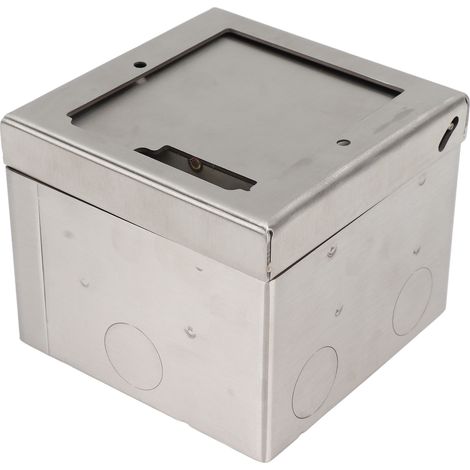 Bodeneinbausteckdose aus Edelstahl und Polycarbonat, wasserdicht und elegant, versenkbare Wandsteckdose 250 V Wechselstrom (1/5)