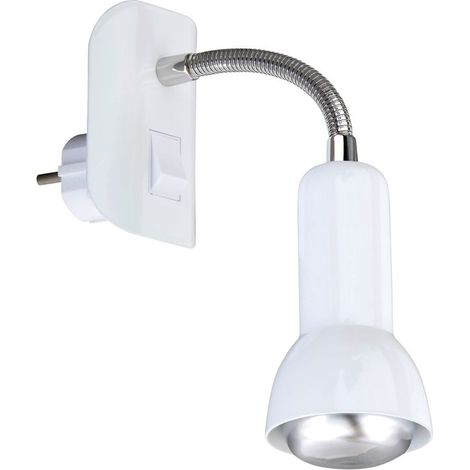 Plafonnier Spot BRILONER LEUCHTEN PAKU, 25 W, IP20, blanc, métal, excl. 1x E14, 7 x 22 x 14 cm