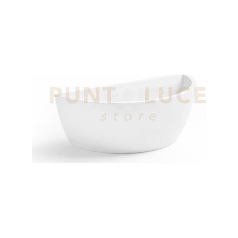 MANTINEA Parete 1 Luce attacco E27 in gesso bianco 25cm