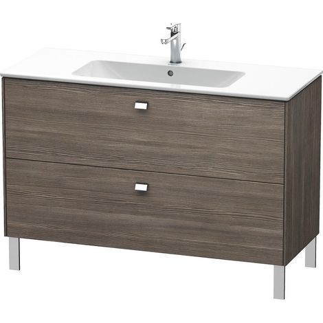 Meuble sous-vasque BRIOSO poignée chromé 683x1220x479mm pinède