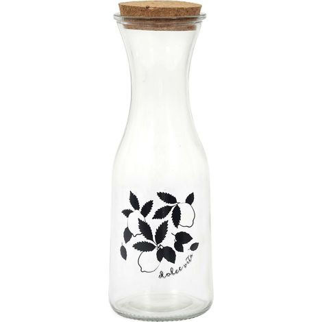 Jarra jarra Dolce Vita negra tapón de CRISTAL (1/5)