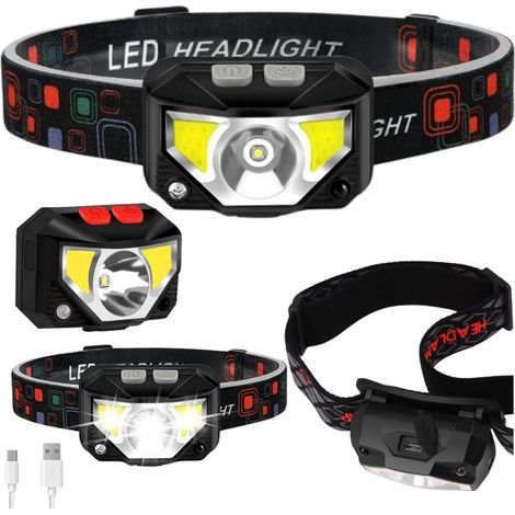 Faro a LED con sensore di movimento e 8 modalità