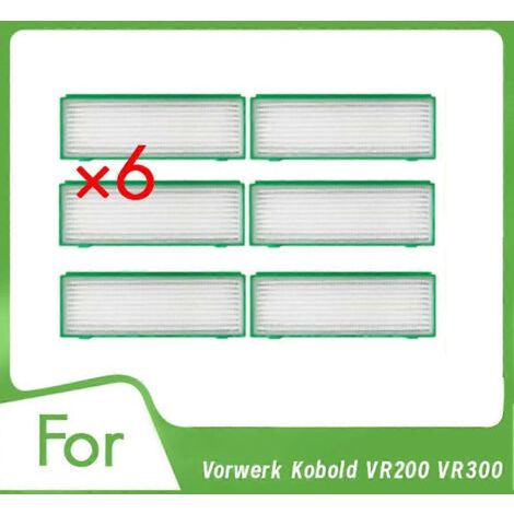 BARKBUSTERS Lot de 6 filtres pour aspirateur Vorwerk Kobold VR200 VR300 - Accessoires et pièces de rechange ultra-résistants (1/5)