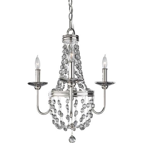 Elstead - Lustre à 3 ampoules au fini nickel poli, E14 (1/5)