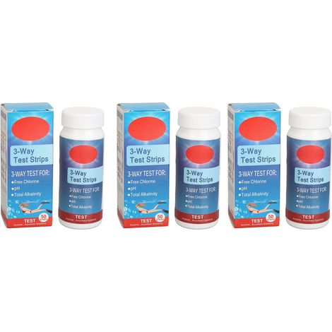 Bandelettes de Test de Ph 3 en 1, 150 pièces, papier de Test chimique d'alcalinité salivaire de haute précision pour la qualité de l'eau, pour piscines, spas, boissons (1/5)