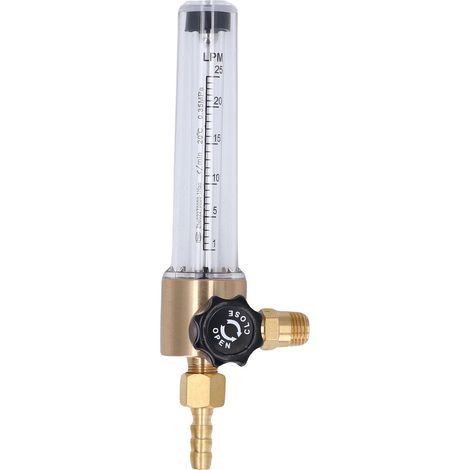 Débitmètre de gaz NPT1/4-18, filetage conique, conception précise à bille flottante, régulateur 1-25L pour l'industrie. (1/5)