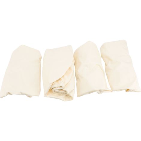 Housse de siège de chaise en cuir PU, 4 pièces, résistante à l'eau, Anti-salissure, élastique, antidérapante, pour maison, hôtel, Beige clair. (1/2)