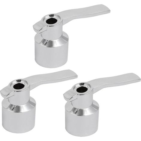 Wasserhahn zubehör zin-k-legierung kit d'ajustement universel adaptateur griffe argent ton 3 pièces (1/4)