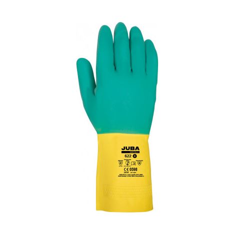 Gant de travail en latex bicolore Taille 10 JUBA