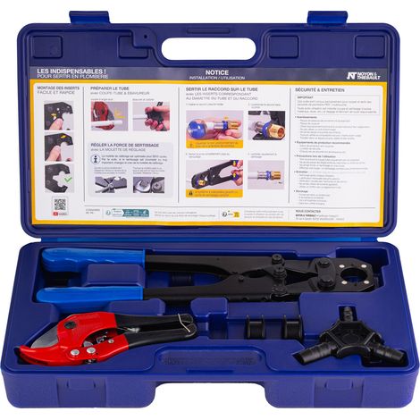 Coffret complet pour le sertissage des raccords sur tubes PER et multicouche NOYON & THIEBAULT