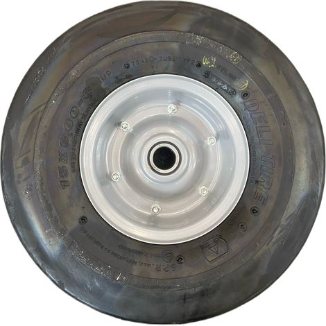 Ruota pneumatica 15x6.00/6" 6PR con cerchio in ferro foro Ø 25mm (1/2)