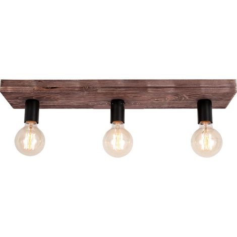 Plafonnier rétro champêtre, plafonnier minimaliste, luminaire décoratif pour salon (ampoules non incluses) (1/5)
