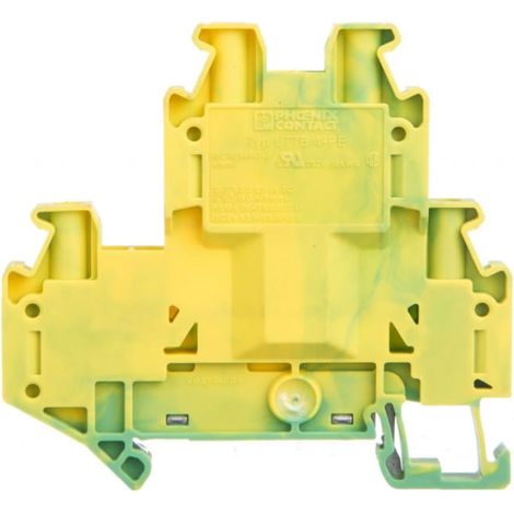 Conector de riel protector de 2 niveles 4mm2 verde-amarillo Ex uttb 4-PE 3044759