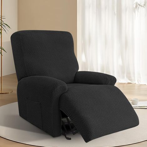 Lot de 1 housses pour fauteuils relax, housse étirable tout inclus pour fauteuil, Housse de fauteuil lavable avec poches, Housse pour fauteuil, Housse pour canapé, pour fauteuil inclinable (1/5)