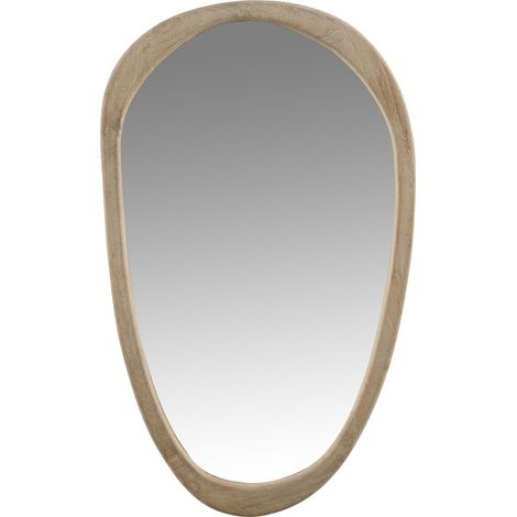 Miroir bords irréguliers 51x83 cm en manguier naturel (1/2)