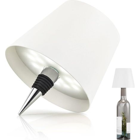 Lampe Pour Bouteille - Lampe De Nuit Rechargeable - Écran Tactile - Sans Fil - 1200 mAh - Réglable En Intensité - 3 Températures De Couleur - Pour Salon Et Salle À Manger - 1 Pièce (1/5)