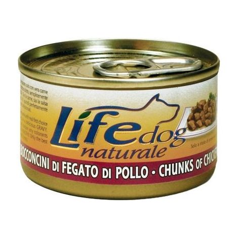 Life Dog Natural Fegatini di Pollo - Lattina 90 Gr -