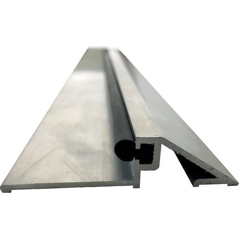 Seuil seul finition aluminium - brut pour bâtiments publics - longueur 4 m - PLACARDECOR DISTRIBUTION