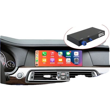 Décodeur CarPlay et Android Auto, Plastique de haute qualité, 10 x 5 x 2 pouces, Compatibilité avec le système CIC, Prend en charge CarPlay et Android Auto, Installation professionnelle recommandée (1/5)
