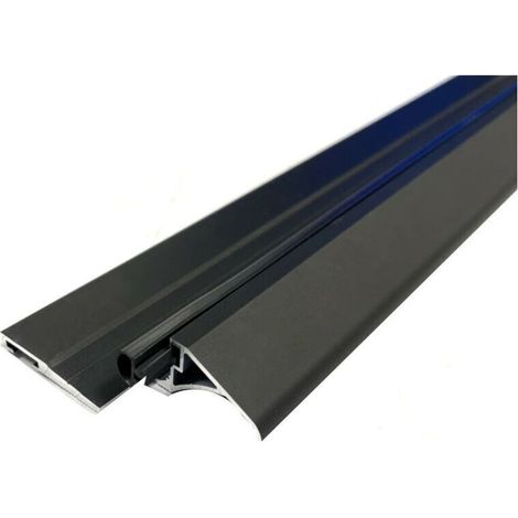 Seuil de Porte Découpé "ARC 75" Noir Satiné - besser.
