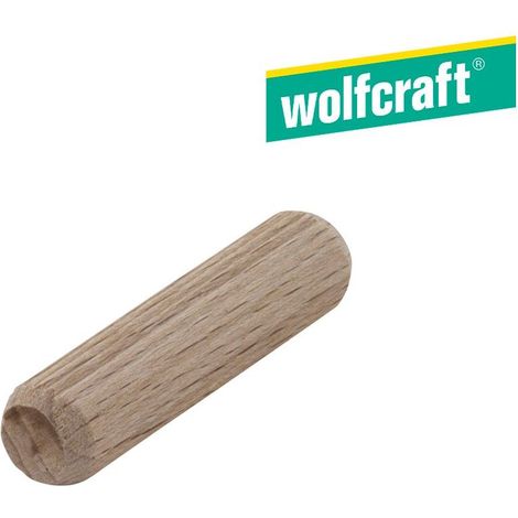 Pack 30 espigas largas de madera de haya ø10x40mm 2910000 wolfcraft