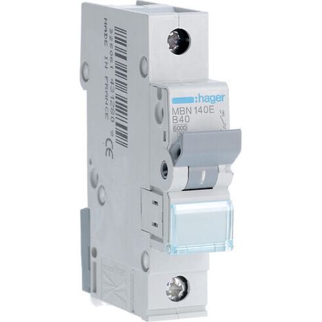 Disyuntor HAGER B40A MBN140E MONOFÁSICO (1/4)