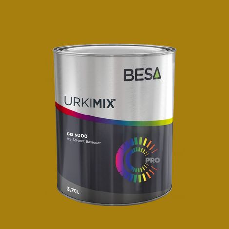 Pot de peinture Polyuréthane / bi composant Jaune Curry RAL 1027  Mat - 2 kg